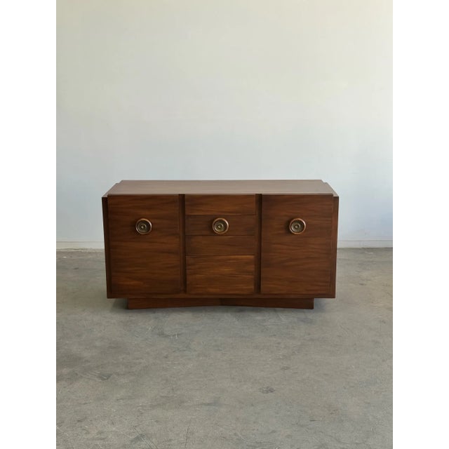 Mid-Century Modern 1970s Gilbert Rohde Style Credenza For Sale - Image 3 of 12