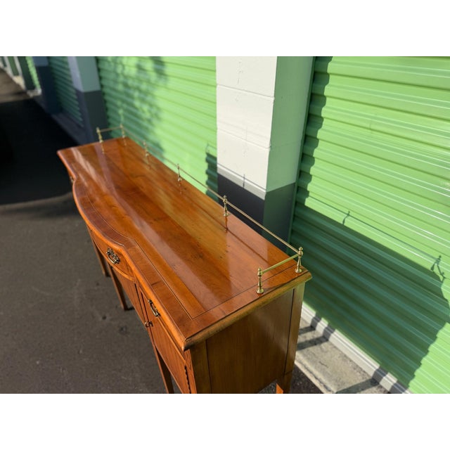 1990S American of Martinsville Federal Style Sideboard / Server For Sale - Image 10 of 11