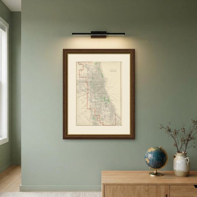Antique Street Map of Chicago with Loop and Lakefront by Ran McNally, 1899 For Sale - Image 10 of 12