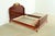 Paul Sormani Paul Sormani Style Antique French Provincial Louis XV Burled Mahogany and Gold Gilt Queen Size Bed For Sale - Image 4 of 13