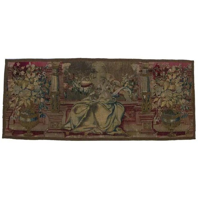 Light Gray Antique 17th Century Brussels Tapestry For Sale - Image 8 of 9