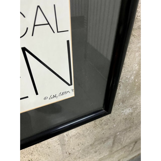 1990s Gary Blehm "Find the Two Identical Penmen" Framed Original Poster For Sale - Image 9 of 13