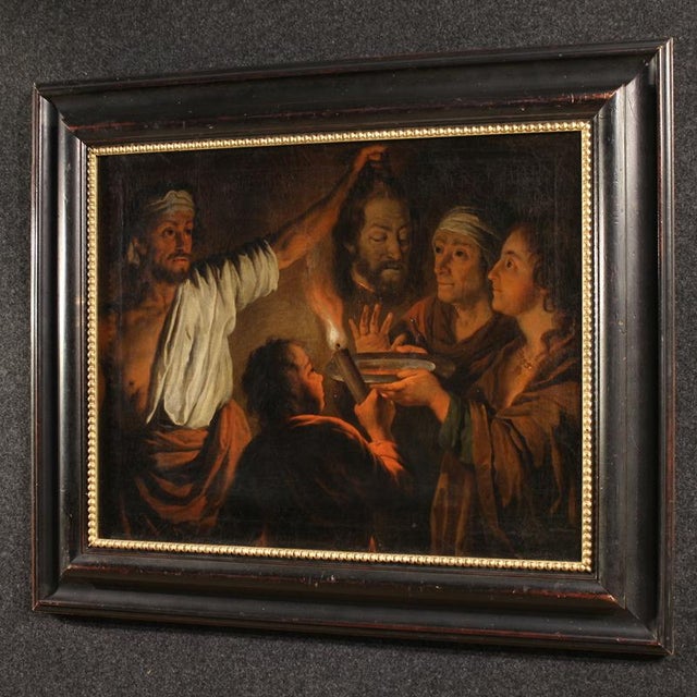Flemish Artist, Salome with the Head of St. John the Baptist, 1820, Oil on Canvas For Sale - Image 12 of 16