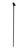 Late 19th Century Antique Carved Male Ebenezer Inset Eyes Figure Monoxyl Wood Walking Stick Cane For Sale - Image 5 of 8