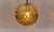 Metal Large Yellow Murano Glass Ball Pendant Lamp by Doria, Germany, 1960s For Sale - Image 7 of 8