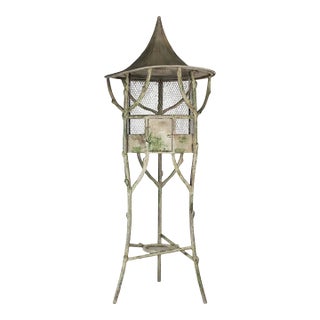 Matthew Izzo Home Marseille Faux Bois Iron Aviary For Sale