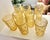1960s Vintage Golden Glass Bamboo Tumbler Glasses, Set of Eight For Sale - Image 5 of 5