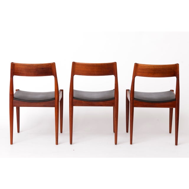 Wood Vintage Danish Teak Dining Chairs by Arne Hovmand-Olsen for Mogens Kold, 1960s, Set of 6 For Sale - Image 7 of 10