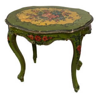 Late 19th Century Venetian Paint Decorated Stand For Sale