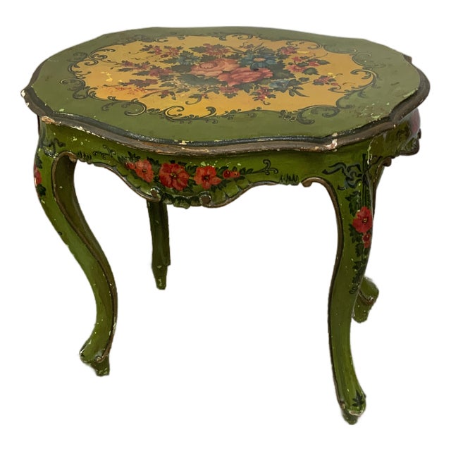 Late 19th Century Venetian Paint Decorated Stand For Sale
