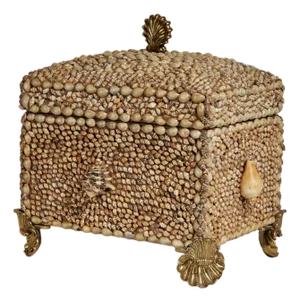Vintage Seashell Encrusted Box by Maitland Smith