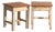 Bedside Tables in Pine Wood, Central Europe, 1940, Set of 2 For Sale