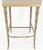 Metal Cast Aluminum set of 3 Faux Bamboo Bar Stools New Alcantera Fabric Upholstery For Sale - Image 7 of 12