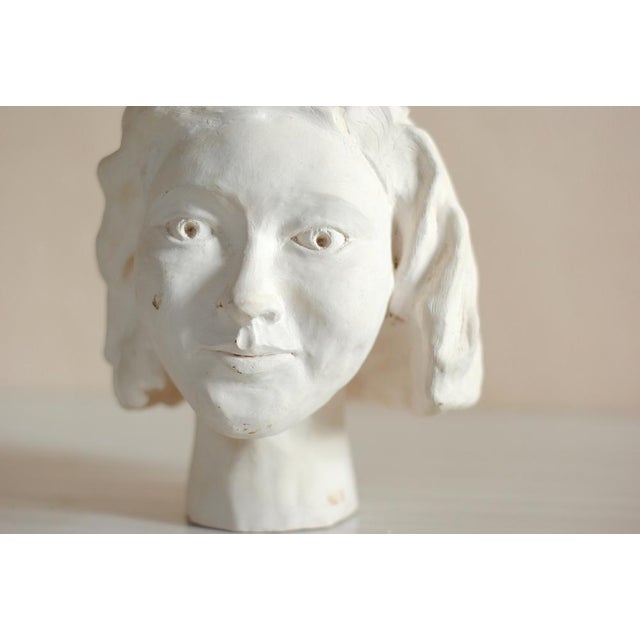 Sculpture Materials French Plaster Head Sculpture For Sale - Image 7 of 11