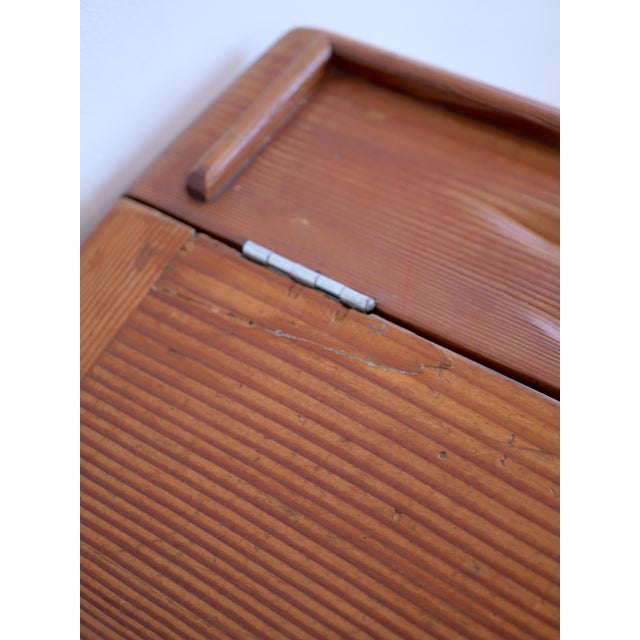 Vintage French Wooden School Desk, 1950s For Sale - Image 9 of 14