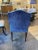 2010s Century Furniture Trevor Armchair in Blue Velvet For Sale - Image 5 of 10