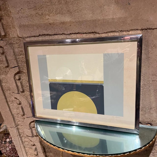 1969 Fran DeBellas Lithograph Abstract Optical Art For Sale In San Diego - Image 6 of 8