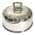 Antique French Silver Plate Serving Dome With Ornate Floral Detail For Sale