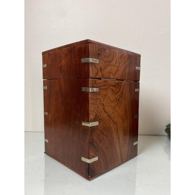 Art Deco Mahogany & Chrome Decanter Box, 1930 For Sale - Image 14 of 16