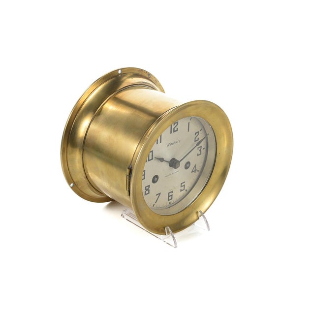 Waterbury Ship Bell No.1 Vintage Brass Ship Clock Chairish