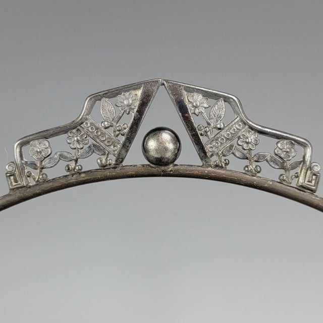 Antique Pairpoint Quadruple Plated Bridal Basket Compote With Etched Birds and Flowers #1223 For Sale In San Francisco - Image 6 of 13