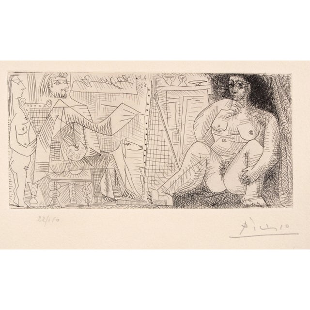 Pablo Picasso, Le Peintre et Son Modèle, Etching, 1963 For Sale - Image 4 of 4