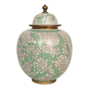 Chinese Cloisonné Lidded Ginger Jar
