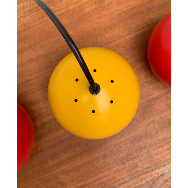 Mid-Century German Space Age Metal Ball Pendant Lamps, Set of 2 For Sale - Image 15 of 18