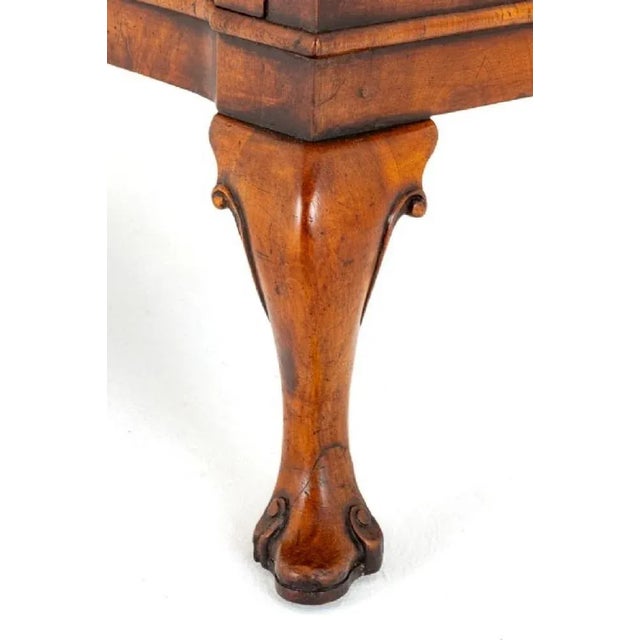 Queen Anne Commode Walnut Side Cabinet, 1920s For Sale - Image 4 of 10