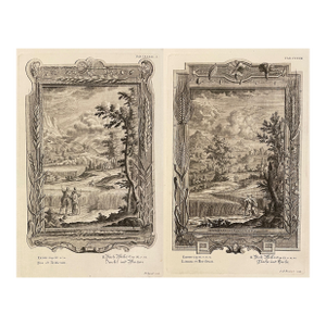 Pair of Antique Engravings by Johann Jakob Scheuchzer