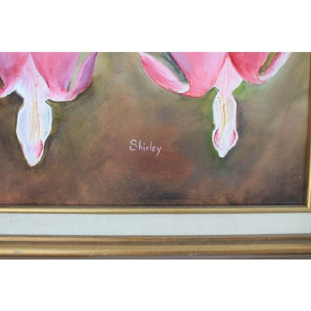 Bleeding Heart Floral Painting For Sale - Image 4 of 7