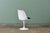 Set of 4 Eero Saarinen for Knoll Tulip Chairs in White & Black Leather For Sale - Image 14 of 18