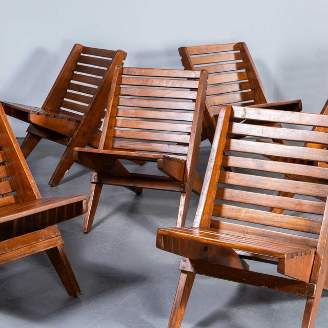 Wood Folding Lounge Chair, 1950s For Sale - Image 7 of 12