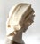 Italian Artist, Large Bust of a Girl, 20th Century, Marble For Sale - Image 3 of 9