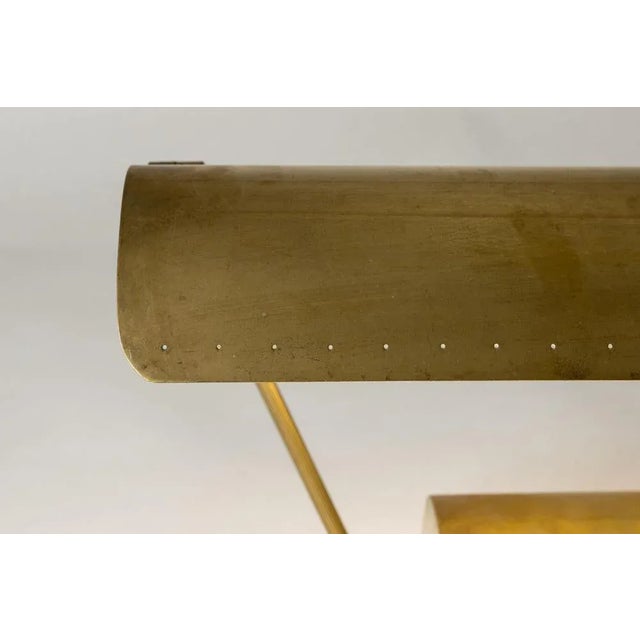 Gold Mid-Century Brass Desk Lamp from Philips, 1940s For Sale - Image 8 of 13