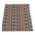 Rust and Black Large Pattern Ikat Woven Fabric From Guatemala For Sale