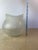 Transparent Vintage Murano-Style Scavo Crystaline Finish Glass Vase, Organic Freeform For Sale - Image 8 of 9