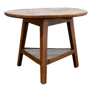19th Century Cricket Oak Table, 1880 For Sale