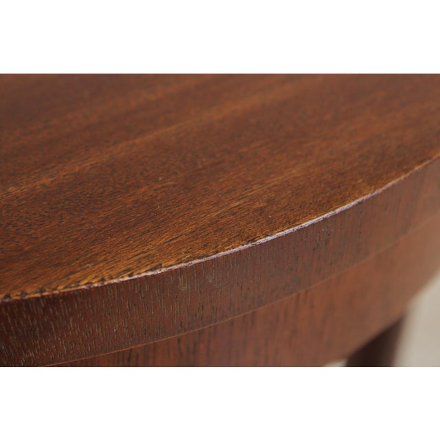Mahogany Round Plant Lamp Stand by Baker For Sale In Philadelphia - Image 6 of 13