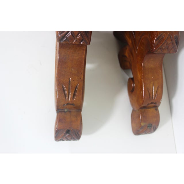 Antique Carved Wood Shelf Brackets Corbels Female Ship Figurehead Large, a Pair For Sale - Image 14 of 16