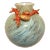 Jay Strongwater Oceana Grotto Coral Shell Glass Vase For Sale