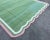 Handwoven Cotton Area Rug Vegetable Dyed Forest Green and Pink Border Scalloped Dhurrie - 10'x14' For Sale - Image 6 of 10