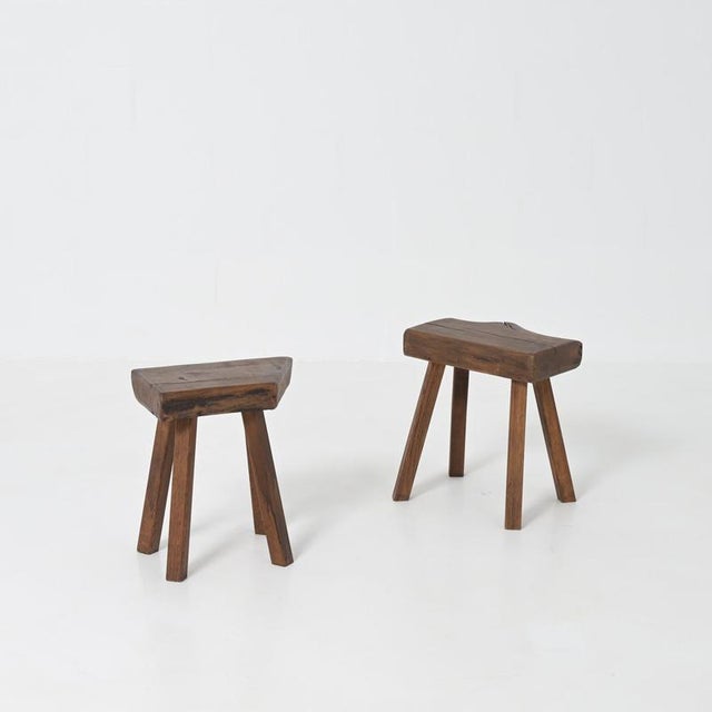 Brutalist Stool from Mobichalet, 1950s For Sale - Image 12 of 16