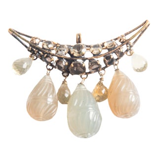 1990s Iradj Moini Crescent Brooch For Sale