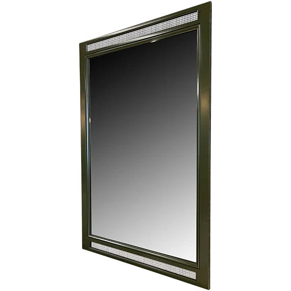 Modern 51" Finished Vintage Mirror For Sale - Image 3 of 3