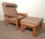 Hans Wegner Inspired Mid-Century Chair and Ottoman For Sale In New York - Image 6 of 6
