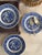 Blue Vintage Blue Willow Plates Set of Five Ironstone Style 6 3/8 Inch For Sale - Image 8 of 12