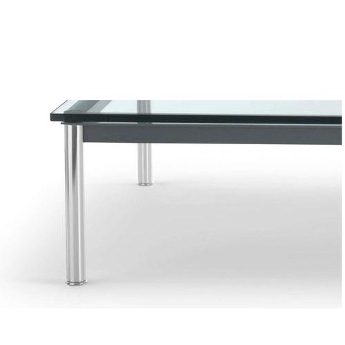 Mid-Century Modern Chrome 10 Tube Table with Glass by Le Corbusier for Cassina For Sale - Image 6 of 8