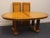 Stanley Furniture Banded Burled Wood Blonde Contemporary Modern 110" Oval Double Pedestal Dining Table 454-11-136/236 For Sale In Kansas City - Image 6 of 11
