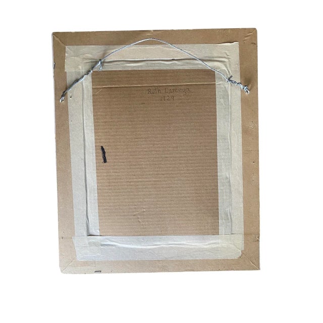 Portraiture Vintage Water Color Portrait Painting of a Bohemian Woman on Paper Framed, Artist Signed 1929 For Sale - Image 3 of 7